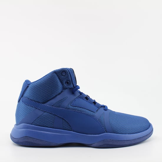 Puma Rebound Street Evo Blue Textile Unisex Lace Up Trainers 361171 06