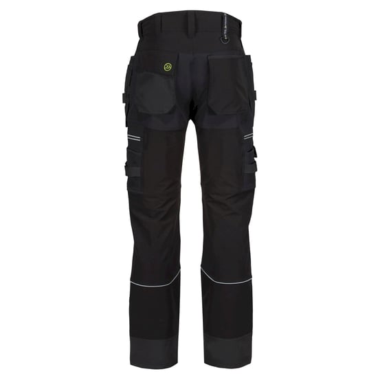 Regatta Mens Infiltrate Softshell Stretch Work Trousers (Black) - Image 2