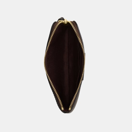 Corner Zip in Signature Canvas with Leather Stripe Bag