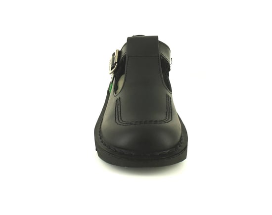 Kickers Womens Shoes Work School Aztec Leather Buckle black - Image 2