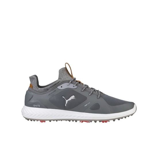 PUMA Power Adapt Golf Lace-Up Grey Synthetic Mens Trainers 189891 03