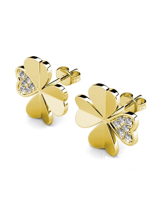 Parure et Coffret Klöverblad - Doré et Cristal - Image 6