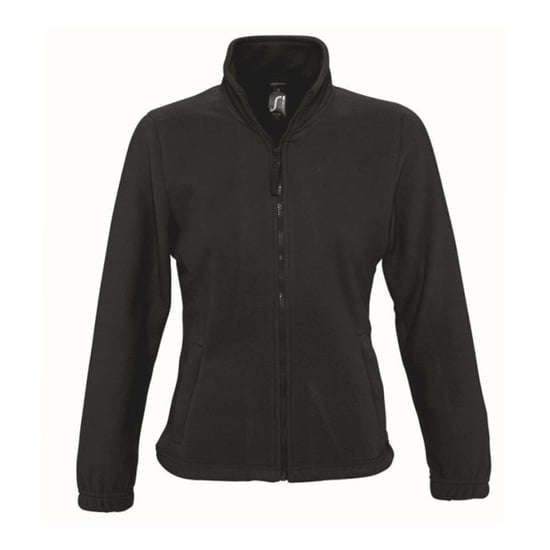 SOLS Womens/Ladies North Full Zip Fleece Jacket (Black) - Image 1
