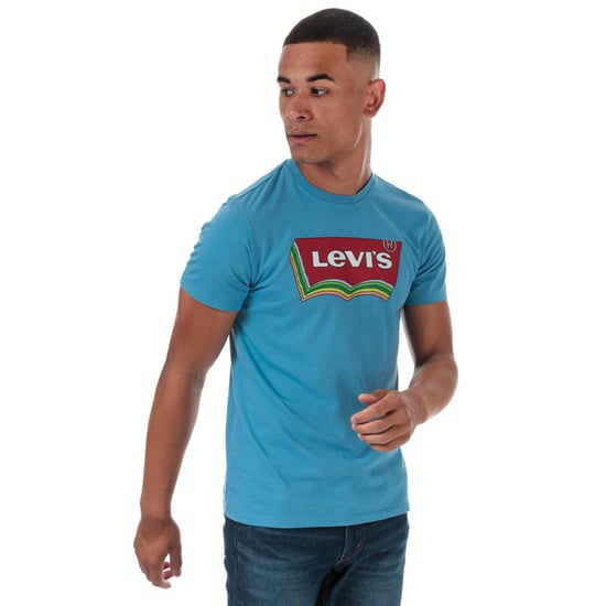 Men's Levis Graphic Varsity T-Shirt in Blue - Image 1