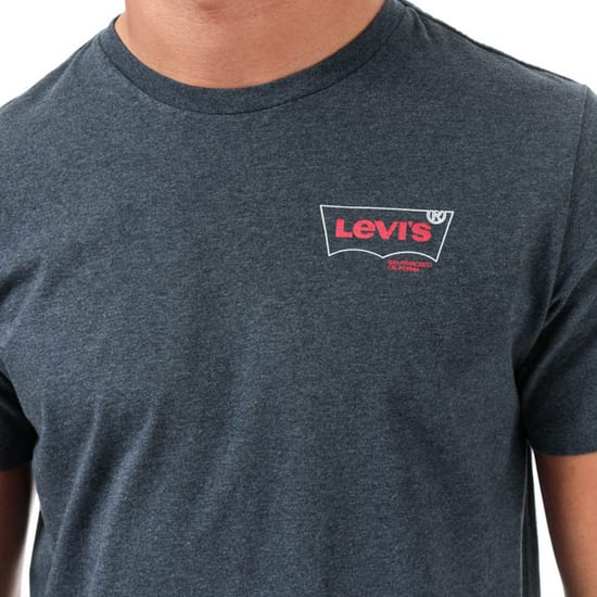 Men's Levis Graphic Crew Neck T-Shirt in Grey
