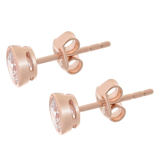 Orphelia Dames 925 Sterling Zilveren Oorknopjes - Roze ZO-6079/1 - Image 3