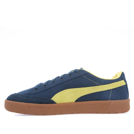 Men's Puma Mallorca Trainers in Blue yellow - Image 5