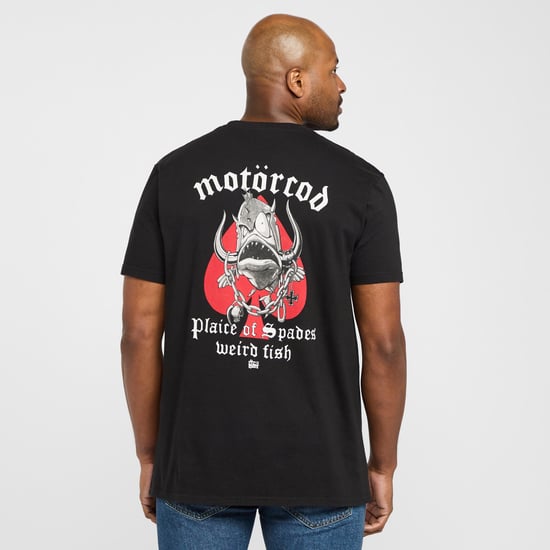 Weird Fish Men's Motorcod Artist T-Shirt, Black
