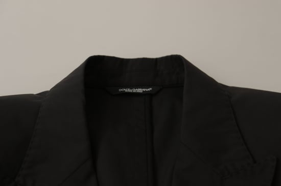 Dolce & Gabbana Black Single Breasted TAORMINA Breasted Men's Blazer - Image 6