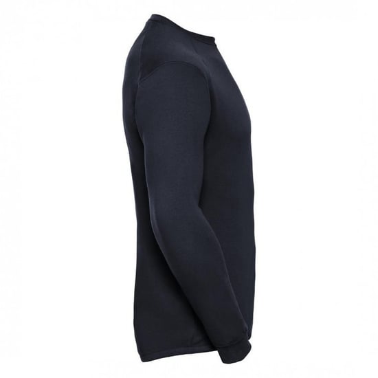 Russell Mens Crew Neck Set In Sweatshirt Top (Black) - Image 2