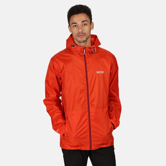 Regatta Mens Pack It III Waterproof Jacket (Burnt Salmon)
