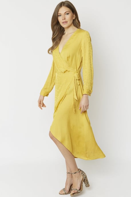 Shara Silk Blend Wrap Dress