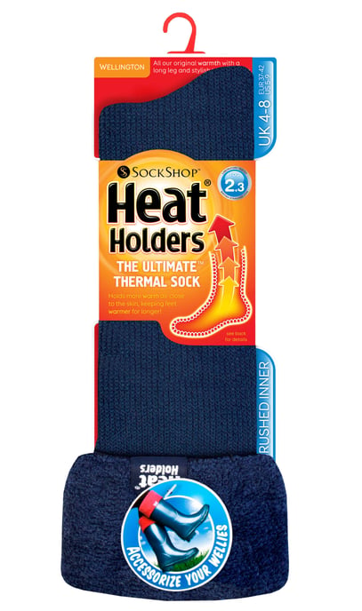 Heat Holders - Termiska Wellington-stövelstrumpor för damer i 7 färger - Image 2