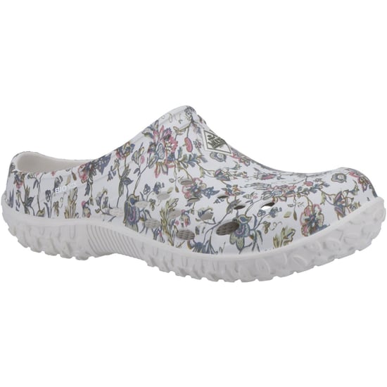Muck Boots Muckster Lite Synthetic Light Grey/Floral Print Clogs - Image 1