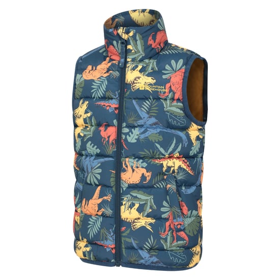 Mountain Warehouse Kinderen/Kinderen Rocko Dinosaurus Gewatteerd Gilet (Groen) - Image 3