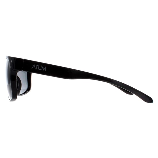 Atum Rectangle Mens Shiny Black Smoke Grey Waterhouse