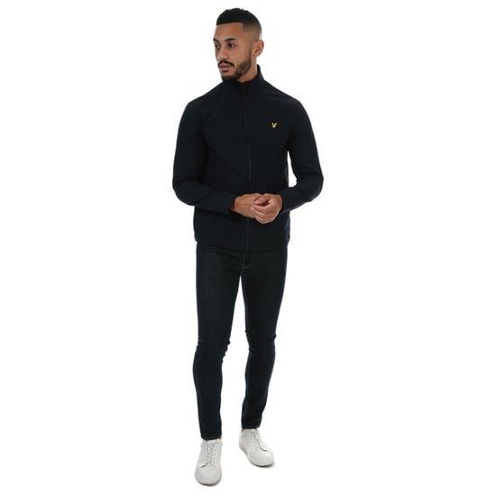 Men's Lyle And Scott Funnel Neck Softshell Jacket in Navy - Image 3