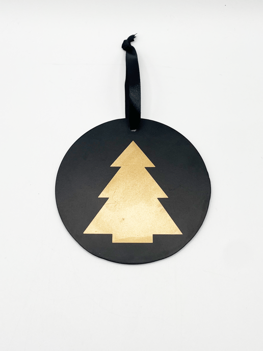 4 Pack Wooden Christmas Tree Ornaments - Image 3