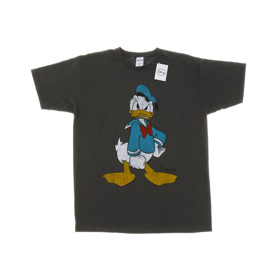Disney Mens Donald Duck Angry T-Shirt (Light Graphite) - Image 1