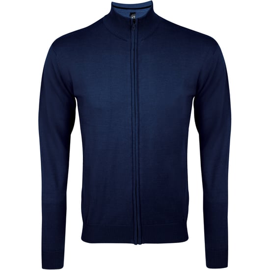 SOLS Mens Gordon Full Zip Cardigan (Navy) - Image 1