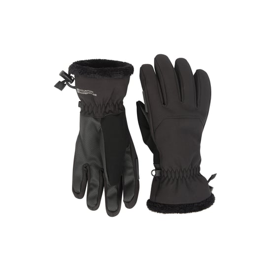 Mountain Warehouse Womens/Ladies Escalade Waterproof Softshell Ski Gloves (Black) - Image 3
