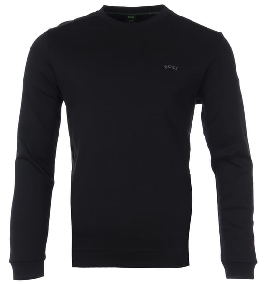 BOSS Green Salbo Mens Curved Logo Sweatshirt - Image 1