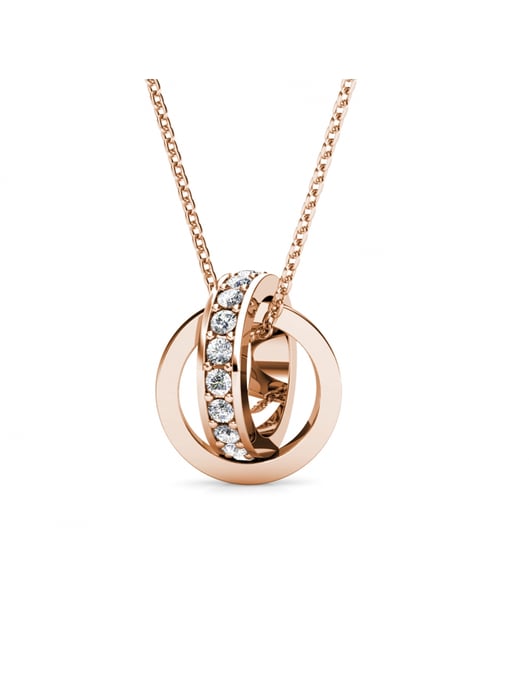 Chic Circle Hoop Sets - Rose Gold and Crystal - Image 5
