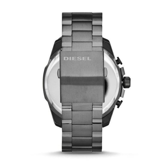 Diesel DZ4329 Mega Chief Chronograph Blue Dial Gunmetal Ion-plated Men's Watch