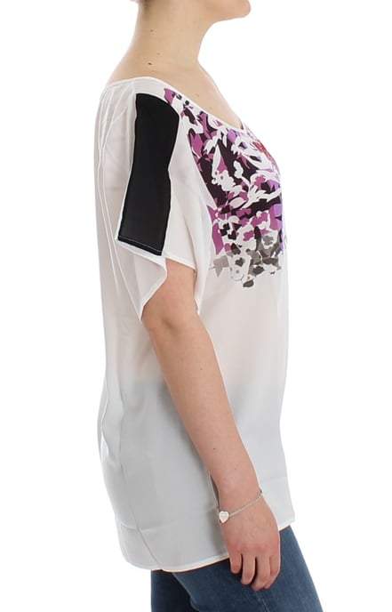 Costume National Witte blouse met motiefprint voor vrouwen - Image 4