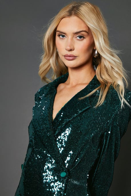 Sequin Blazer Dress