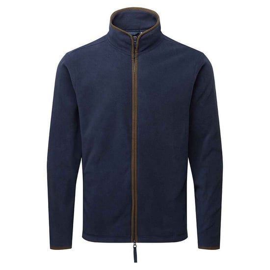 Premier Heren Artisan Fleece Jas (Marine / Bruin) - Image 1