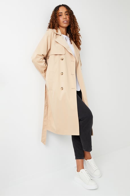 Stone 'Richie' Raglan Sleeve Trench Coat
