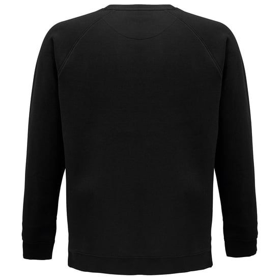 SOLS Unisex Adult Space Organic Raglan Sweatshirt (Black)
