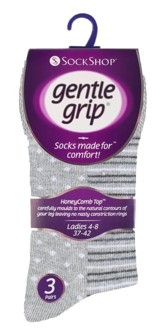 Gentle Grip - 6 par icke elastiska Gentle Grip-strumpor för damer - GG99 - Image 2