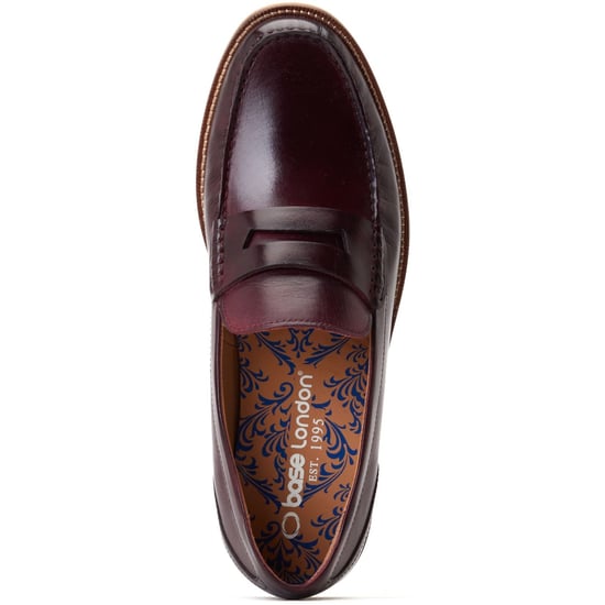Base London Garfield Leder Heren Bordo Loafers - Image 4