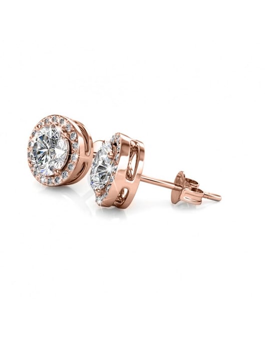 Sophia Örhängen - Roséguld och kristall - Image 4