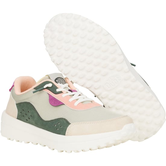 HEYDUDE Hayden Colorblock Polyester Dam Dusty Olive/Multi Träningsskor - Image 3