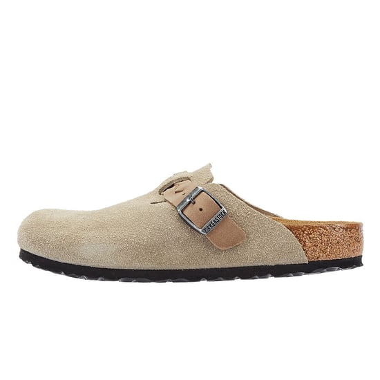 Birkenstock Boston Braided Women's Taupe Suede Clogs - Image 5