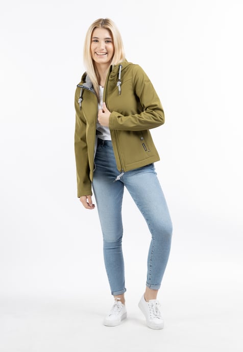 Schmuddelwedda softshell jas Dames Olijf-271 - Image 1
