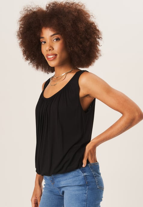 Rouse Neck Oversized Sleeveless Top - Image 2