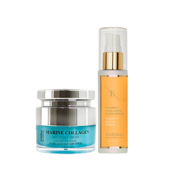 Maritime Kollagen SPF50 Dagkräm 50ml + VITAMIEN C + Kollagen Elixir Serump 60ml - Image 1