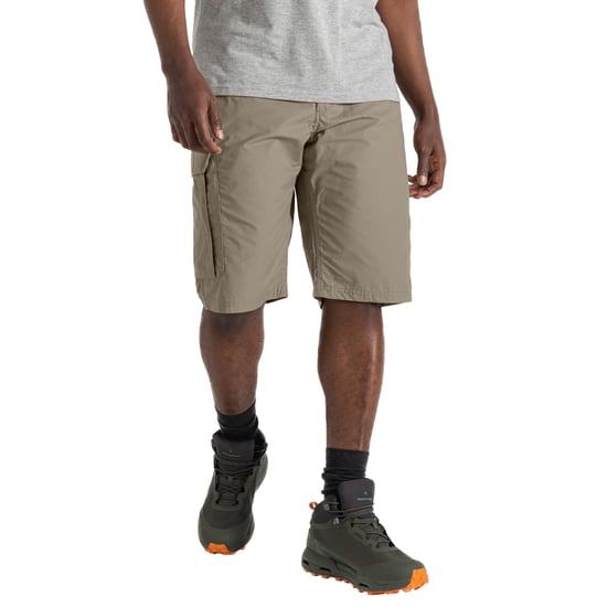Craghoppers Mens Expert Kiwi Cargo Shorts med lång längd (Pebble) - Image 3