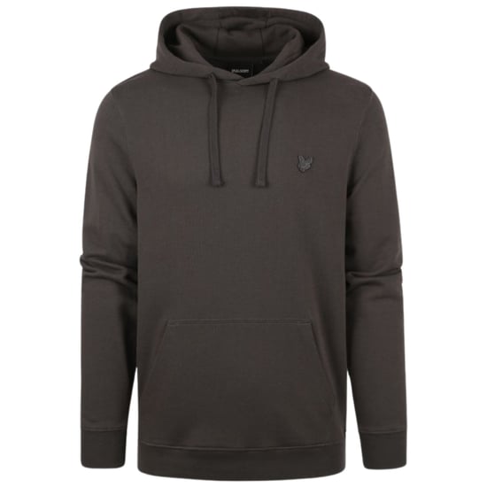 Lyle & Scott Tonal Eagle Logo Gunmetal Grey Pull-over Hoodie - Image 1
