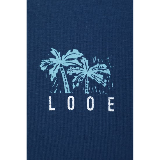 Mountain Warehouse Mens Looe Printed Organic T-Shirt (Navy)