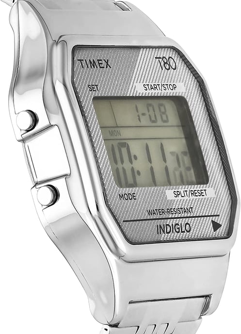 Timex T80 Unisex Zilveren Horloge TW2R79300 - Image 4