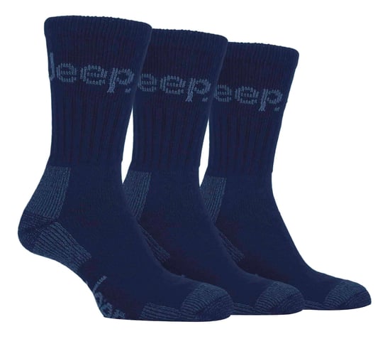 Mens 3 Pair Jeep Terrain Cushion Sole Walking Hiking Work Socks - Image 1