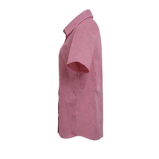 Premier Dames/Dames Gingham overhemd met korte mouwen (Rood/Wit) - Image 3