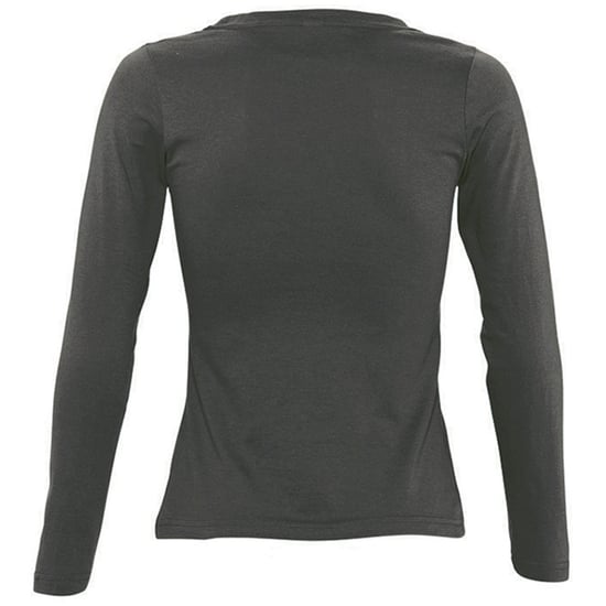 SOLS Womens/Ladies Majestic Long Sleeve T-Shirt (Dark Grey) - Image 2