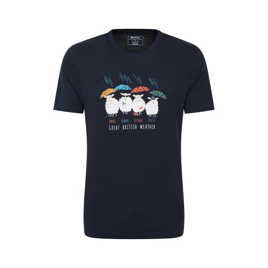 Mountain Warehouse Mens Great British Weather T-Shirt (Navy)