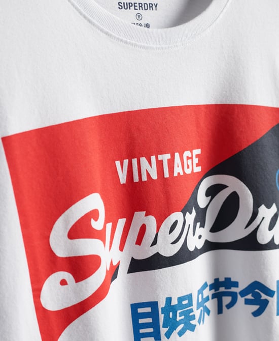SUPERDRY Organic Cotton Vintage Logo Primary Top